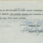 Steve Jobs: la sua firma in un documento venduto all’asta per 40.000 dollari