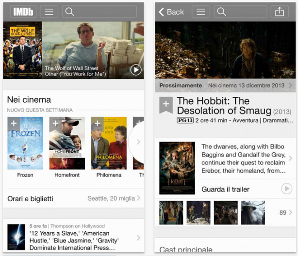 IMDb Movies & TV, il famoso portale per gli amanti del cinema, aggiorna la sua app con una nuova grafica
