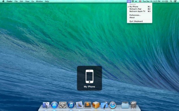 Con 1Keyboard puoi usare il Mac come tastiera esterna per iPhone