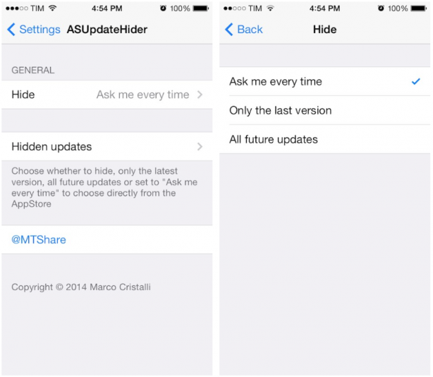 ASUpdateHider iPhone