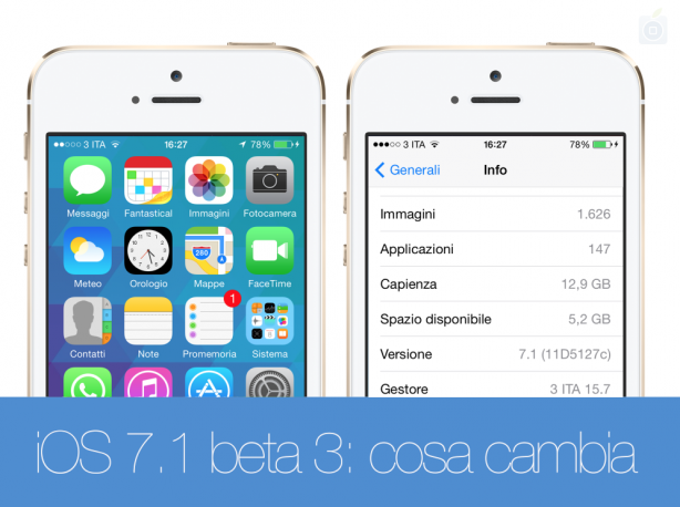 iOS 7.1 beta 3: cosa cambia – VIDEO