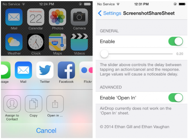 Condividi i tuoi screenshot al volo con ScreenshotShareSheet – Cydia