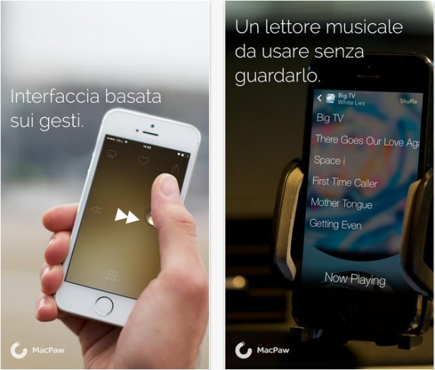 Listen: The Gesture Music Player, nuovo lettore musicale gratuito per iPhone