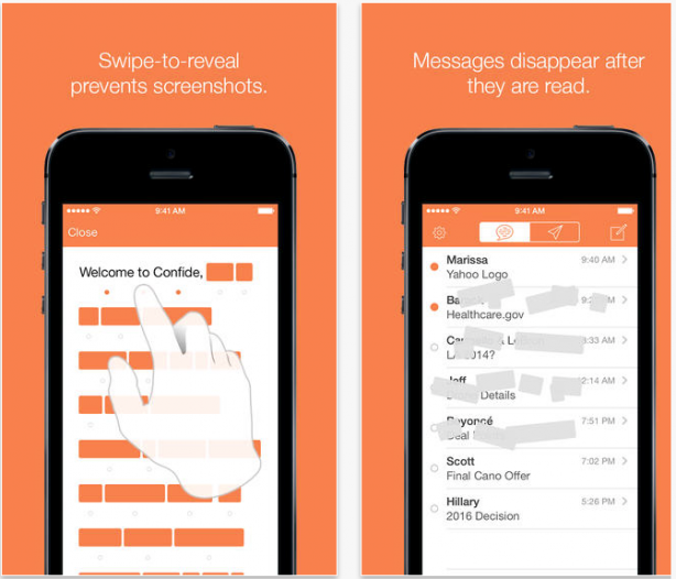 Confide: l’app per inviare da iPhone messaggi confidenziali