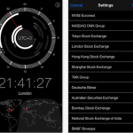 ClockStock ci mostra gli orari di apertura e chiusura delle principali borse mondiali