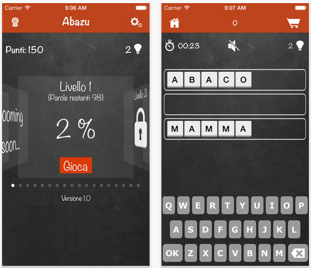 Abazu, un nuovo gioco di parole per iPhone