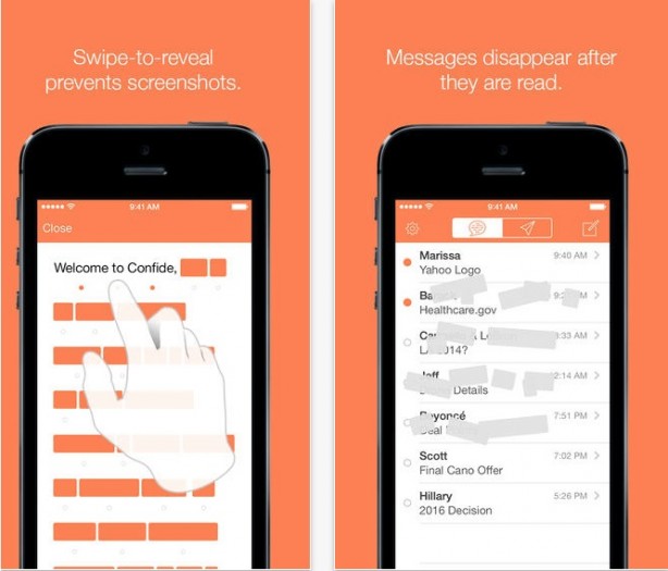 Confide: l’app che invia messaggi che si auto-distruggono e che blocca gli screenshot