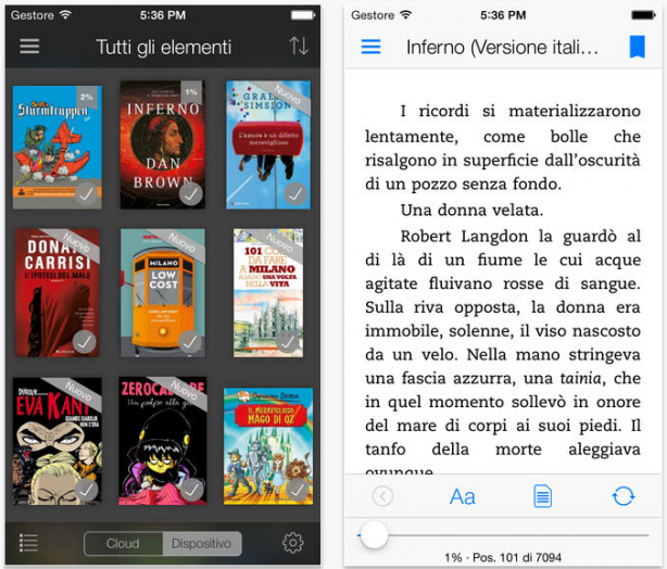 Amazon aggiorna l’app ufficiale di Kindle per iOS