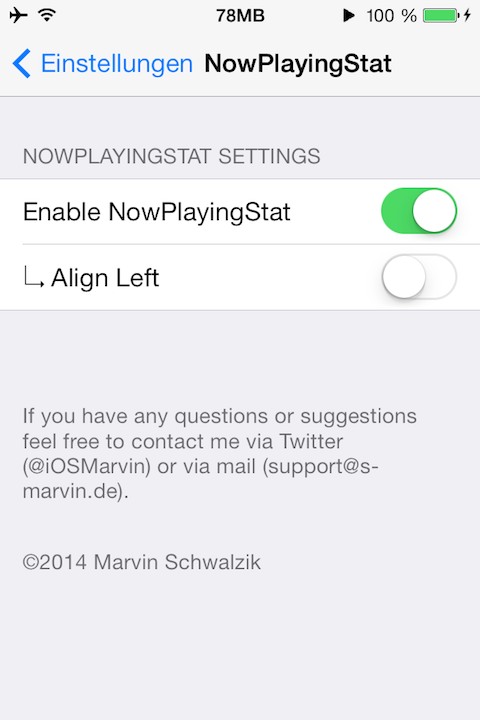Come aggiungere il simbolo “Play” alla barra di stato dell’iPhone – Cydia