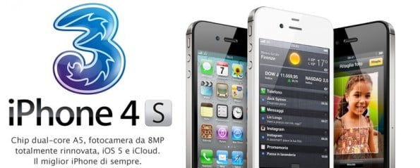 H3G: iPhone 4S ora scontato