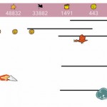 FlyPaper! Throw! Fly! Win!: schiva i nemici e raccogli le monete