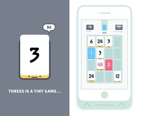 Threes!, uno splendido puzzle game che vi farà amare la matematica
