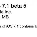 Apple rilascia iOS 7.1 beta 5 agli sviluppatori