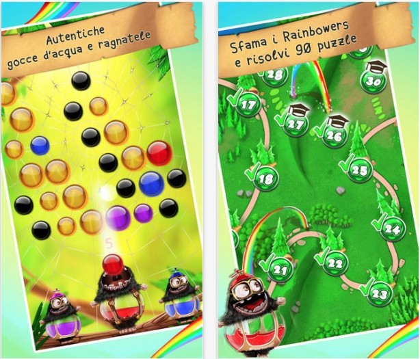 Rainbowers, un puzzle game colorato e divertente