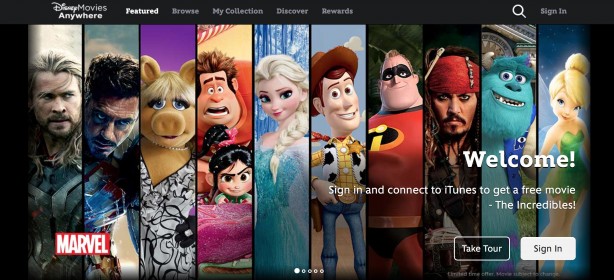 “Movies Anywhere” l’intera filmografia Disney sbarca su AppStore.