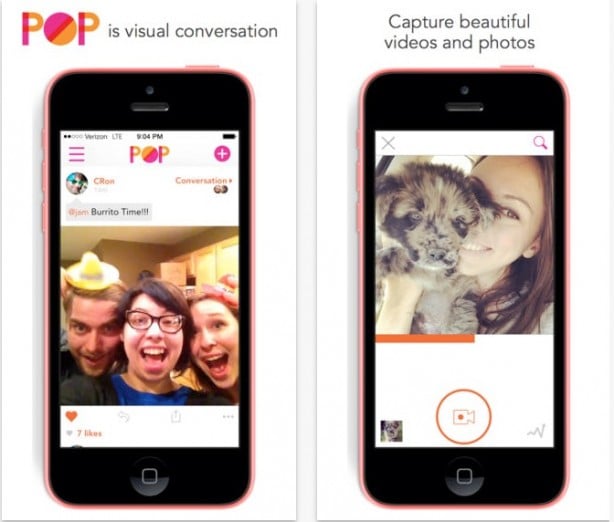 Pop: l’app per scrivere messaggi con foto, video e GIF