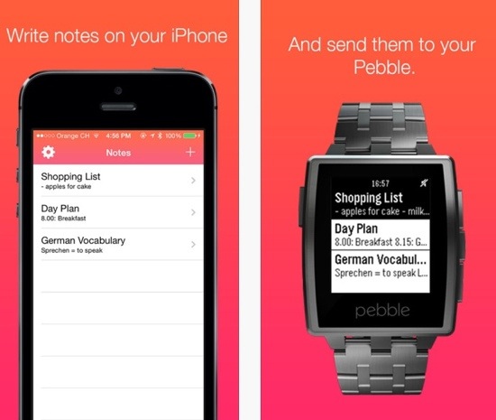 Pebble Notes: un’app che sincronizza le note con gli smartwatch Peeble
