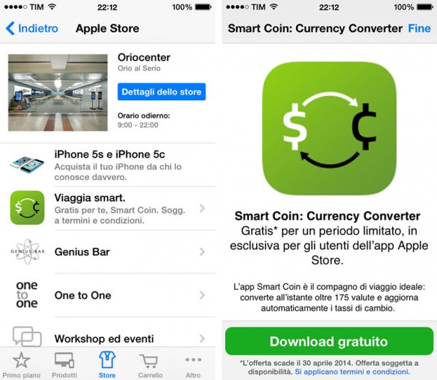 Apple Store Smart Coin convertitore di valuta iPhone pic