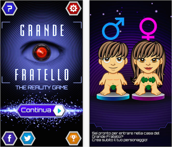 Grande Fratello reality game - iphone - 1