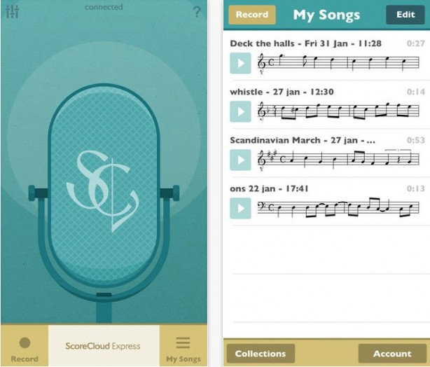 ScoreCloud Express: un’app che scrive gli spartiti ascoltandoci cantare