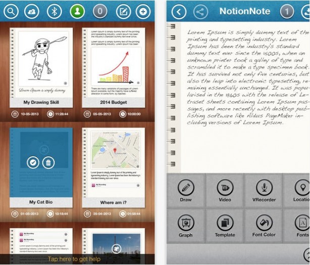 NotionNote, una splendida app gratuita per creare e gestire note