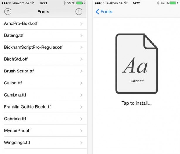 AnyFont: installiamo regolarmente i font su iOS