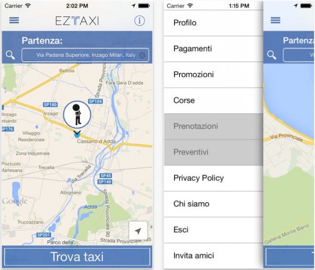 ezTaxi, la nuova app che ti permette di chiamare un taxi dal tuo iPhone