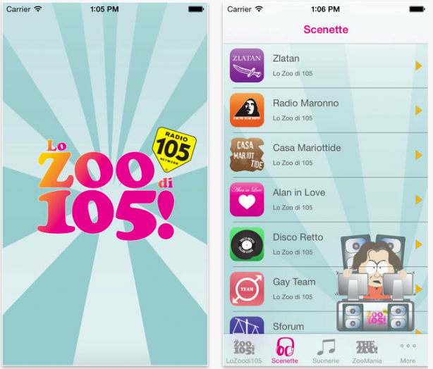 Lo Zoo di 105: l’app ufficiale approda su App Store
