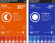 ClearWeather: l’app meteo che mostra i colori del tempo