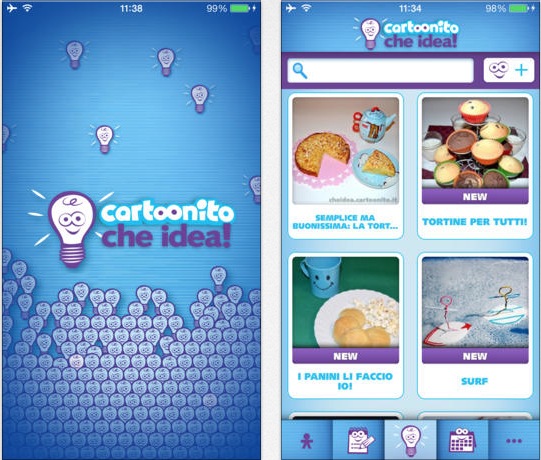 “Cartoonito Che Idea”, la nuova app per intrattenere i bambini