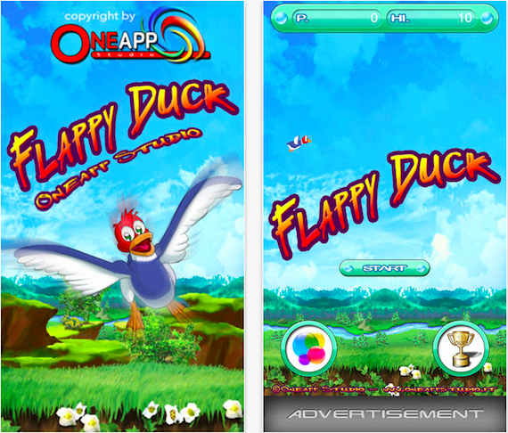 Flappy Duck, un’altra alternativa a Flappy Bird disponibile su App Store