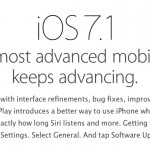 Apple presenta iOS 7.1 con una pagina web