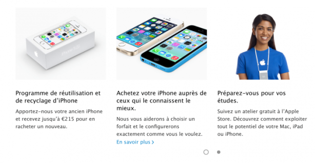 Apple espande il suo servizio di ritiro iPhone usati in Francia