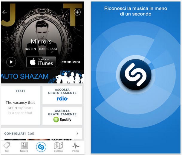 Shazam si aggiorna con un nuovo design per la pagina delle canzoni