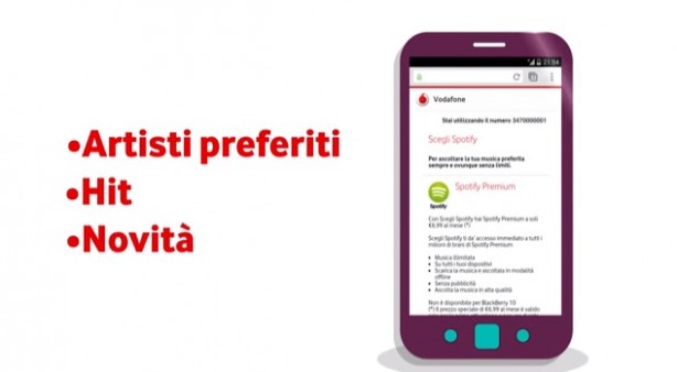 Accordo Vodavone-Spotify: la versione Premium del servizio di musica streaming a 6,99€