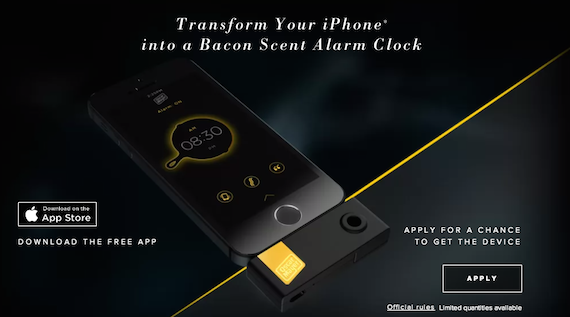 Un nuovo accessorio per iPhone porta una sveglia… al sapore di bacon!