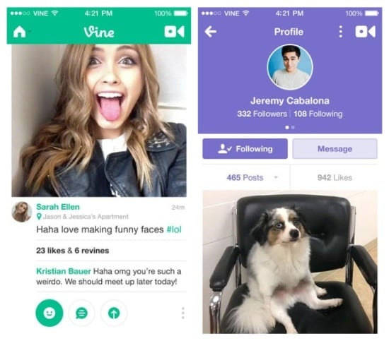 Vine si aggiorna e introduce i Messaggi