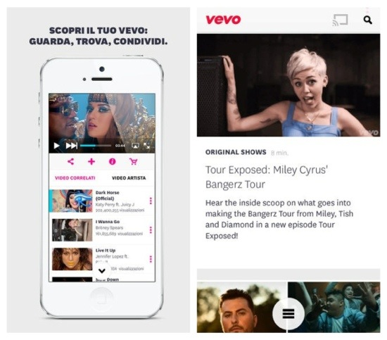 Nuovo design e funzionalità inedite per l’app VEVO