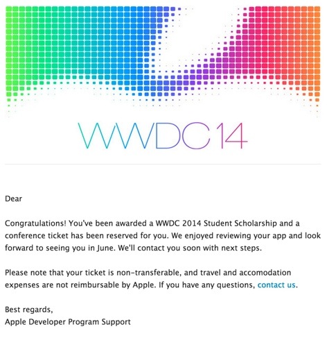 WWDC 2014: Apple invia gli inviti agli studenti