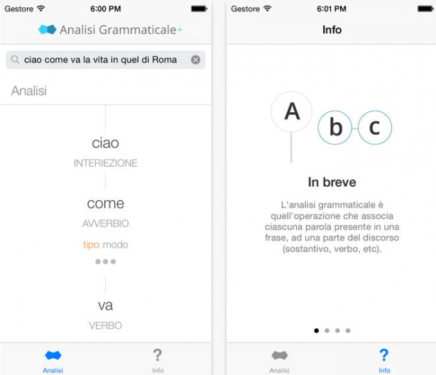 Analisi Grammaticale Plus: realizzare l’analisi grammaticale direttamente sul vostro iPhone