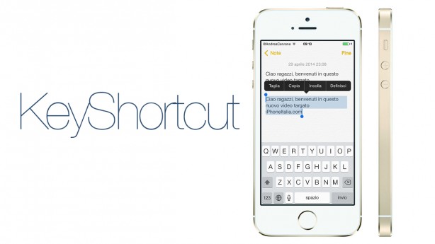 KeyShortcut porta il copia-incolla in stile PC/Mac su iPhone – Cydia | VIDEO