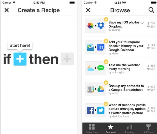 IFTTT si aggiorna con il supporto alle notifiche push