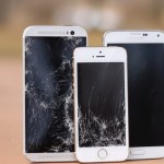 Ecco un “drop test” di iPhone 5S, Galaxy S5 e HTC One (M8)