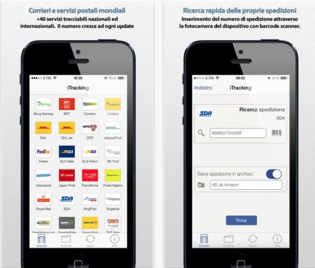 iTracking Lite 4.0 disponibile su App Store