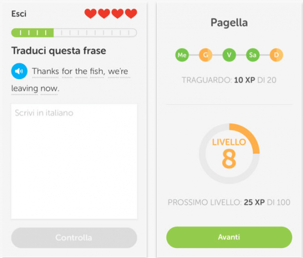 Arrivano le sfide nell’app Duolingo!