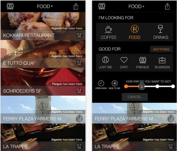 Wist, l’app che ti aiuta a trovare i ristoranti nelle vicinanze