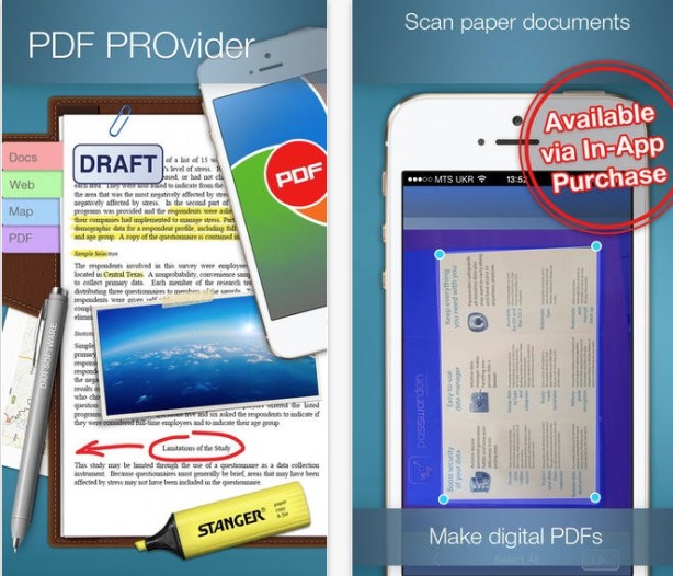 PDF PROvider, un completo tool per gestire i PDF su iPhone