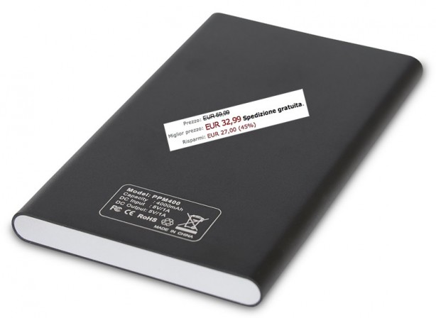 Batteria esterna ultra thin per iPhone e iPad in offerta su Amazon