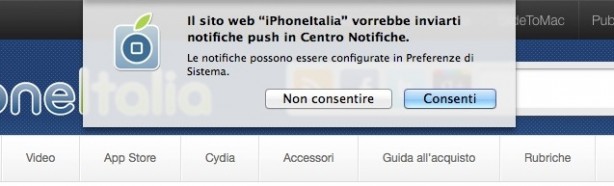 iPhoneItalia lancia le notifiche push su OS X!