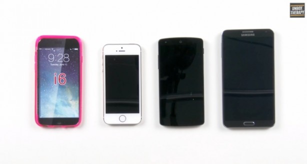 Un video compara la presunta custodia di iPhone 6 con le dimensioni di altri smartphone